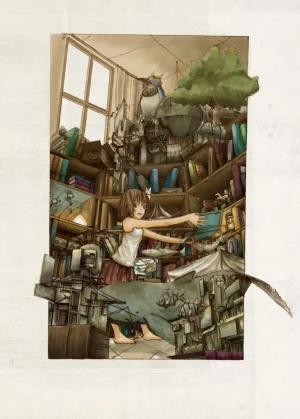 library_of_everythink_by_a_human_works.webp