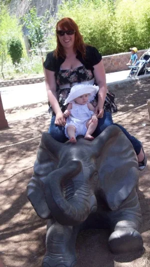 charis and megumi on elephant.webp